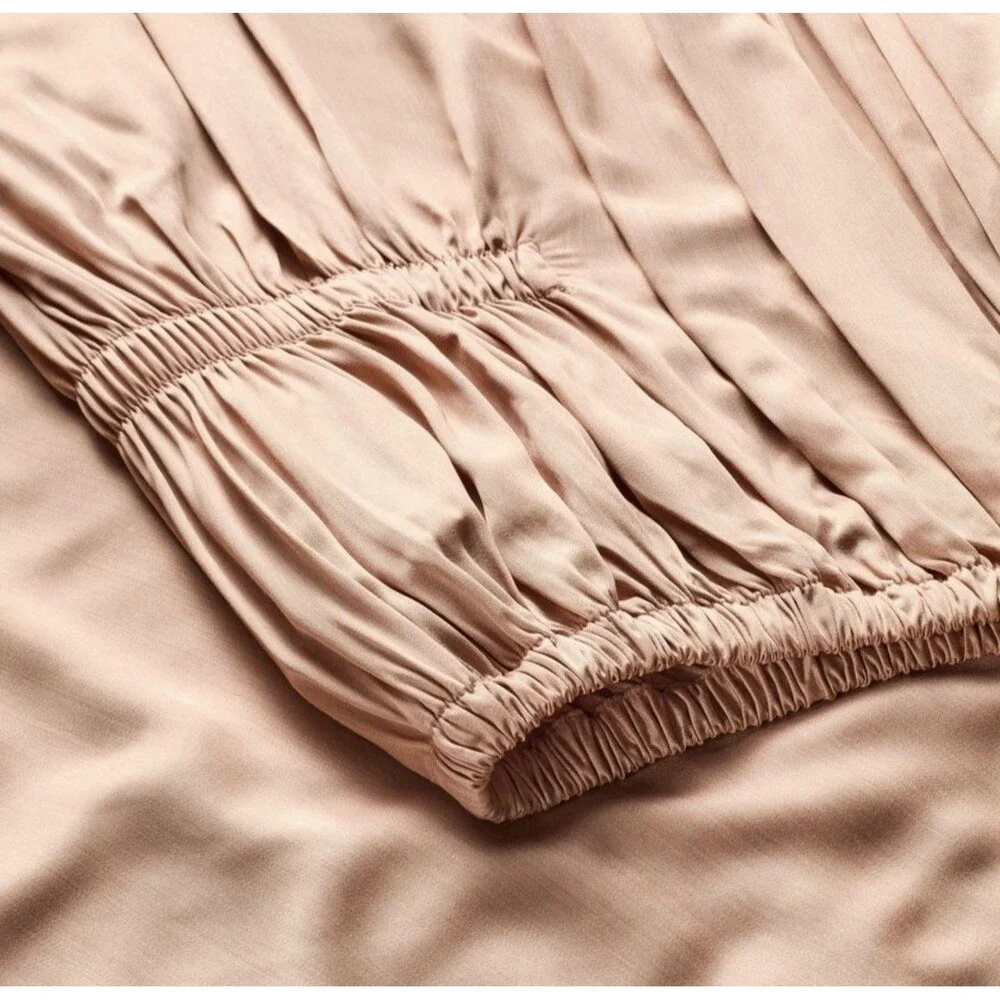 Queen 400 Thread Count Percale Sheet Set Light Adobe Clay - Casaluna NEW